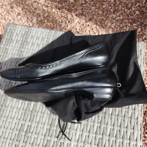 Authentic Chanel Black Ruffle ballerina ballet flats sz 41 10/10.5 - Picture 4 of 10